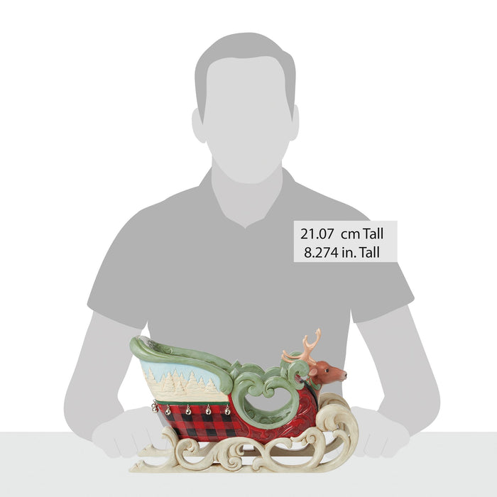 Enesco Highland Glen Large Sled Fig