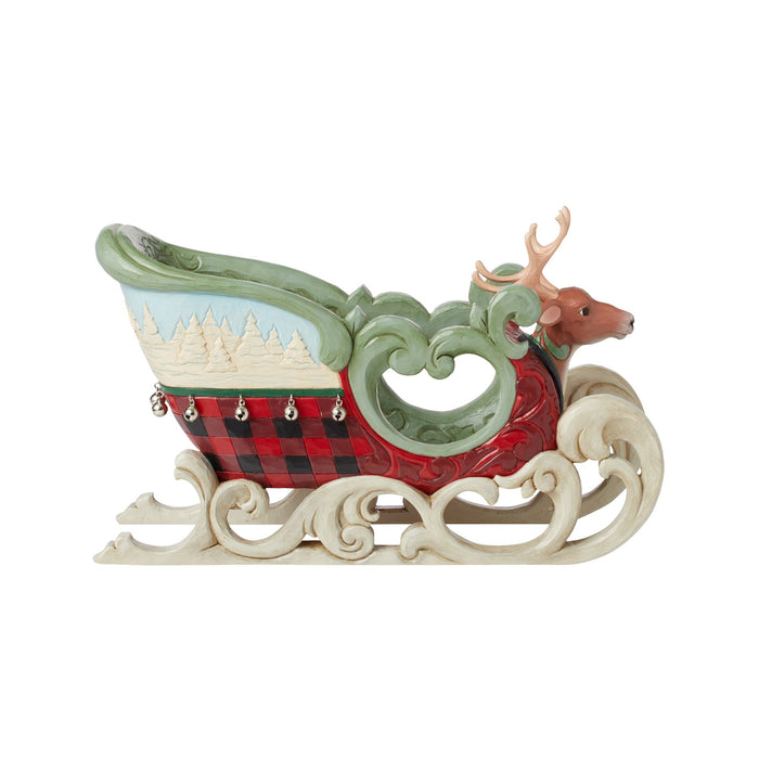Enesco Highland Glen Large Sled Fig
