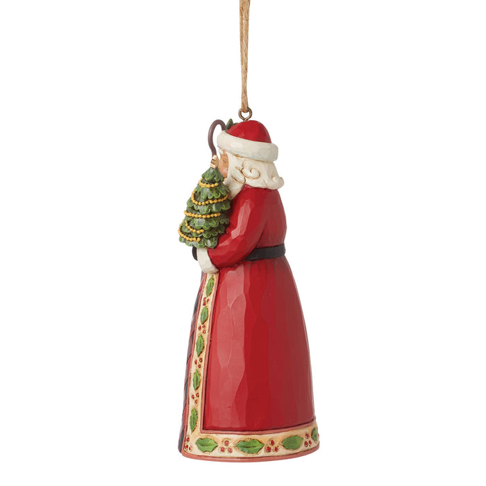 Enesco Highland Glen Santa Staff Orn