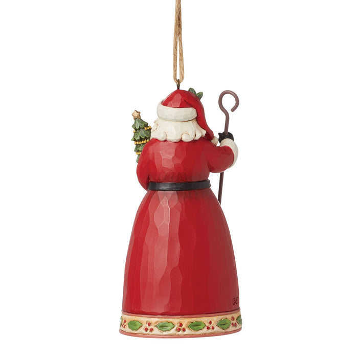 Enesco Highland Glen Santa Staff Orn
