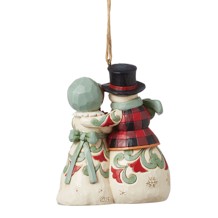 Enesco Highland Glen Snwmn Mr&Mrs Orn