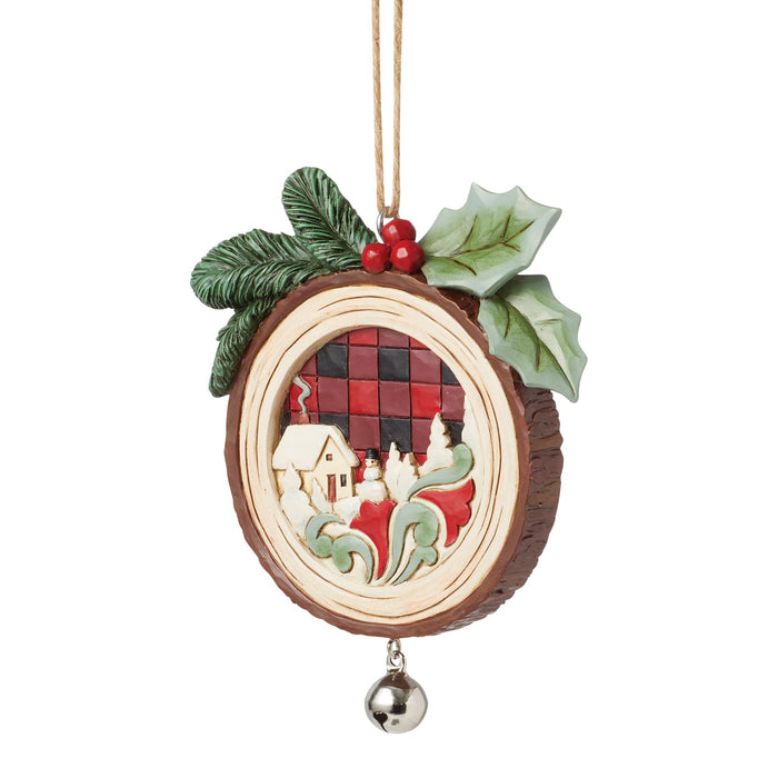 Enesco Highland Glen Wood Ornament