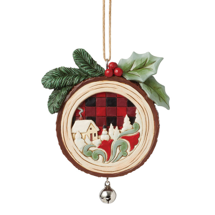 Enesco Highland Glen Wood Ornament
