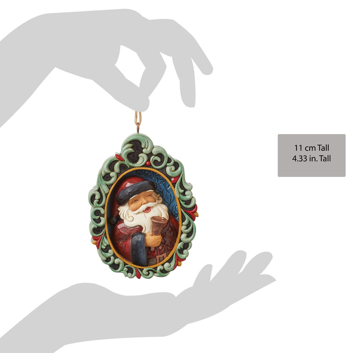 Enesco Holiday Manor Santa Ornament