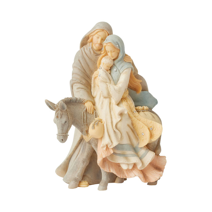 Enesco Holy family with donkey figuri