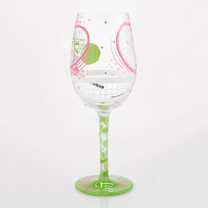 Enesco I Luv Luv Tennis Wine Glass