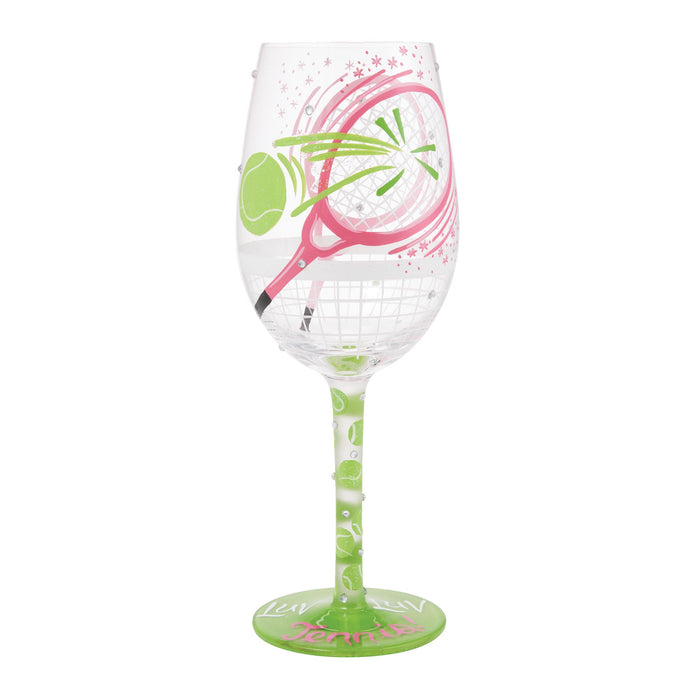 Enesco I Luv Luv Tennis Wine Glass