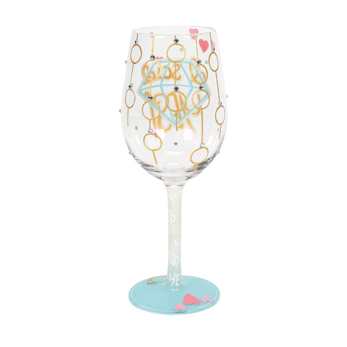 Enesco I Said Yes Wine Glass