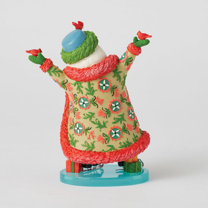 Enesco Ice Skating Santa Fig