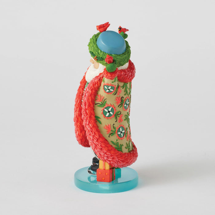 Enesco Ice Skating Santa Fig