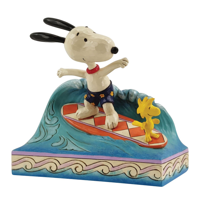 Enesco JSPEA Snoopy & Woodstock Surfi