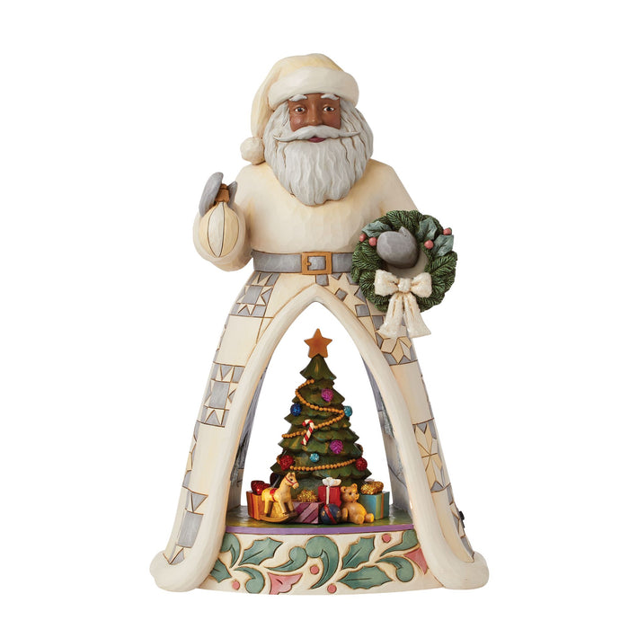 Enesco LED Santa Open Scene With Anim