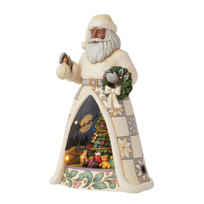 Enesco LED Santa Open Scene With Anim