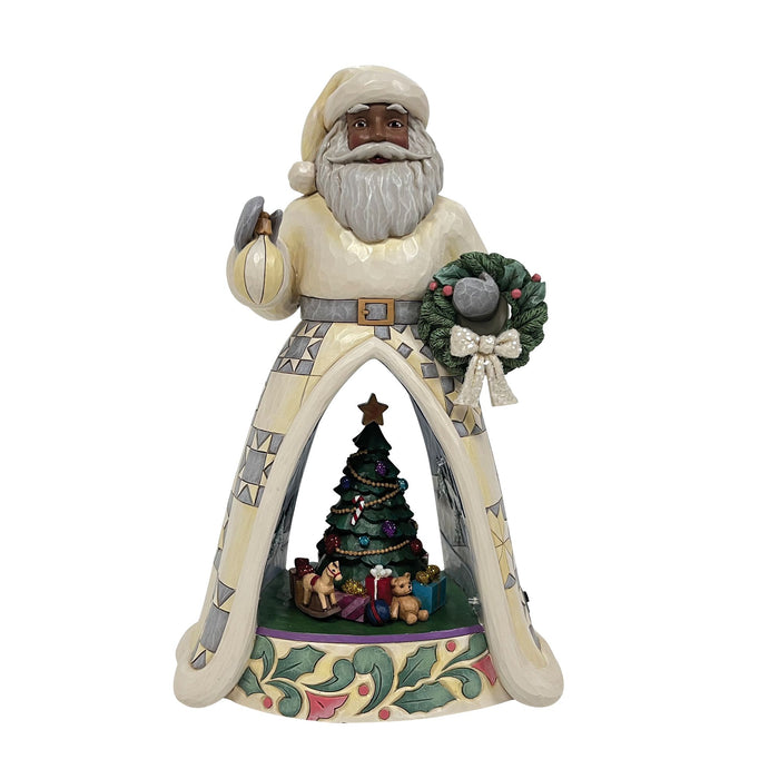 Enesco LED Santa Open Scene with Anim