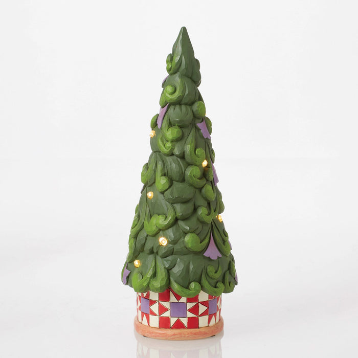 Enesco LED Tree Star Pattern Base