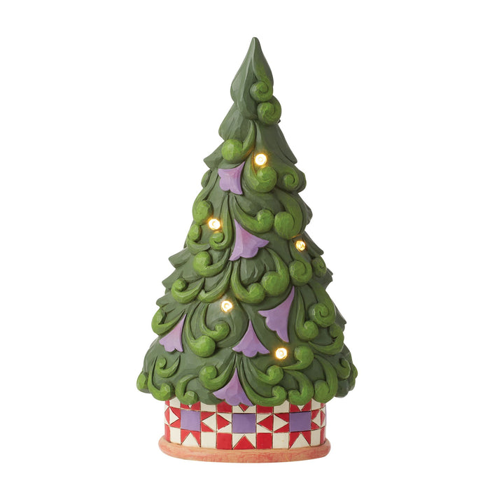 Enesco LED Tree Star Pattern Base