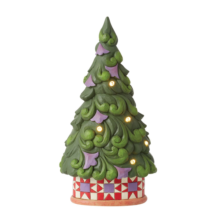 Enesco LED Tree Star Pattern Base