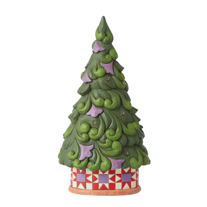 Enesco LED Tree Star Pattern Base