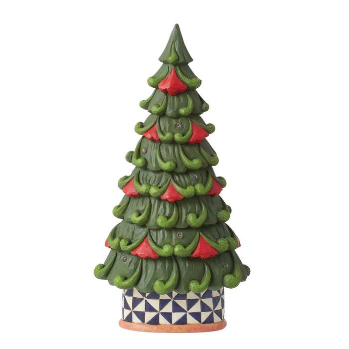 Enesco LED Tree Windmill Pattern Base