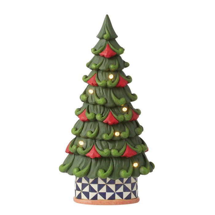 Enesco LED Tree Windmill Pattern Base
