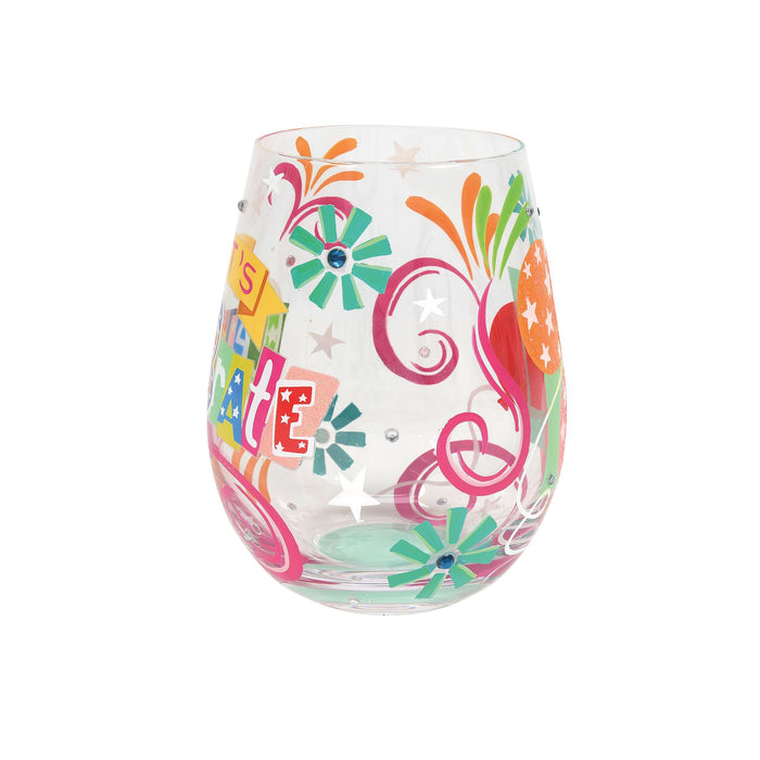 Enesco Let's Celebrate Stemless Wine