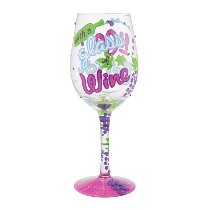 Enesco Life is Better With Wine Glass