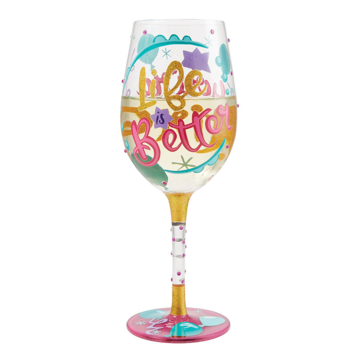 Enesco Life When Retired Wine Glass