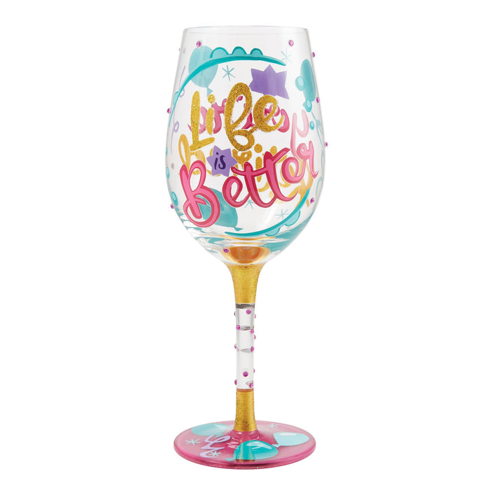 Enesco Life When Retired Wine Glass