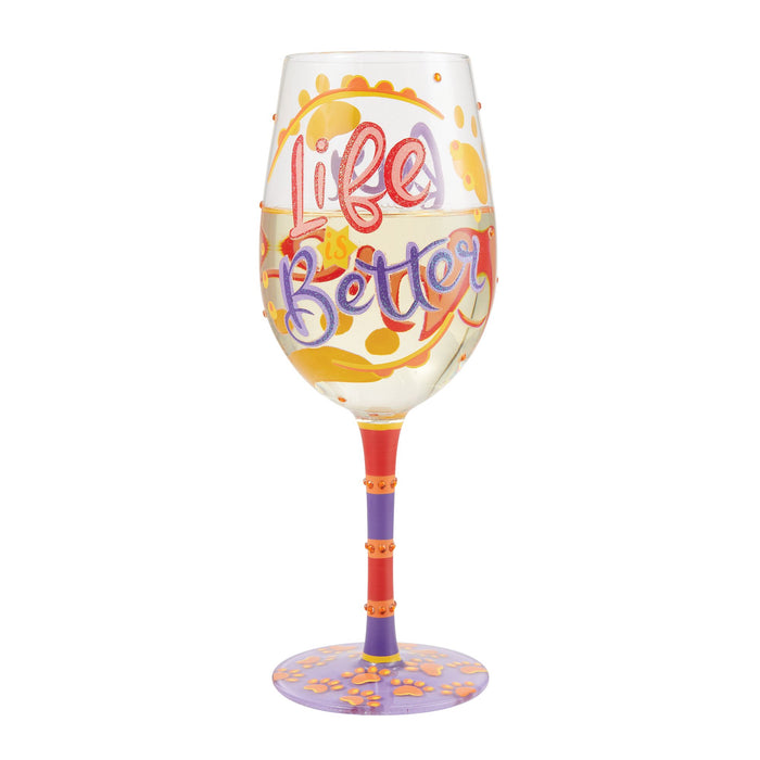 Enesco LIfe With Fur Babies Wine