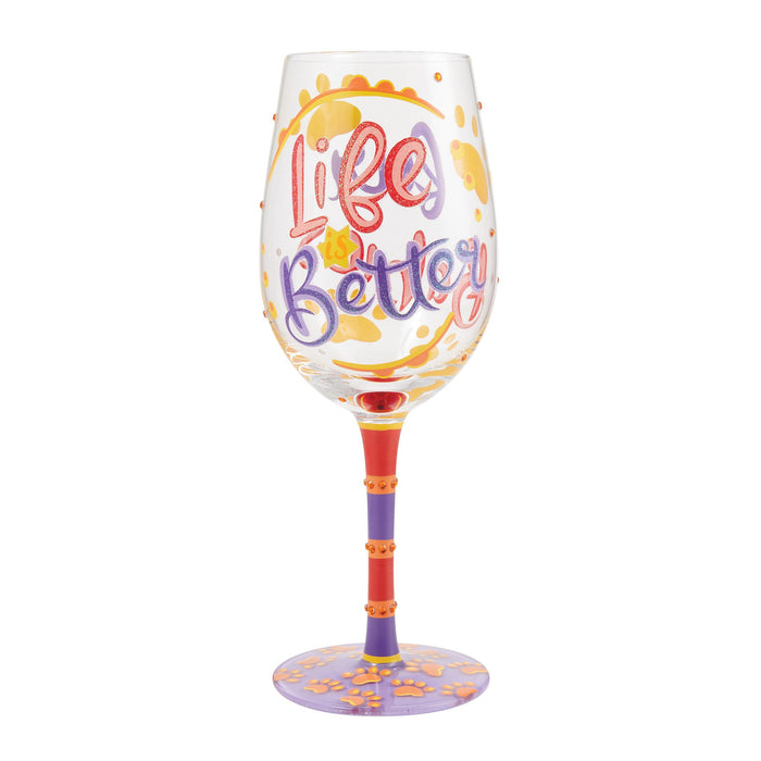 Enesco LIfe with Fur Babies Wine