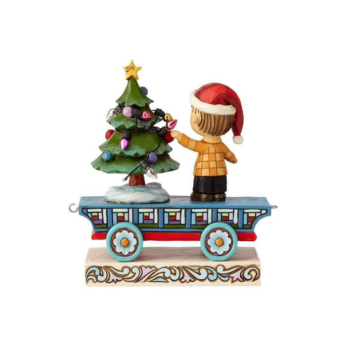 Enesco Linus Christmas Train Car