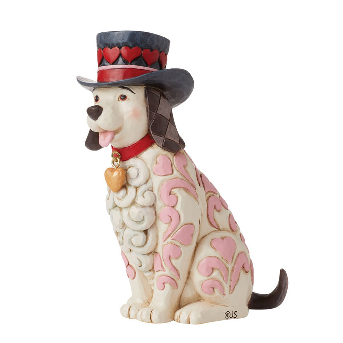 Enesco Love Themed Dog With Top Hat