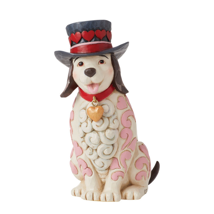 Enesco Love Themed Dog with Top Hat