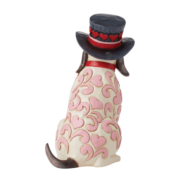 Enesco Love Themed Dog With Top Hat