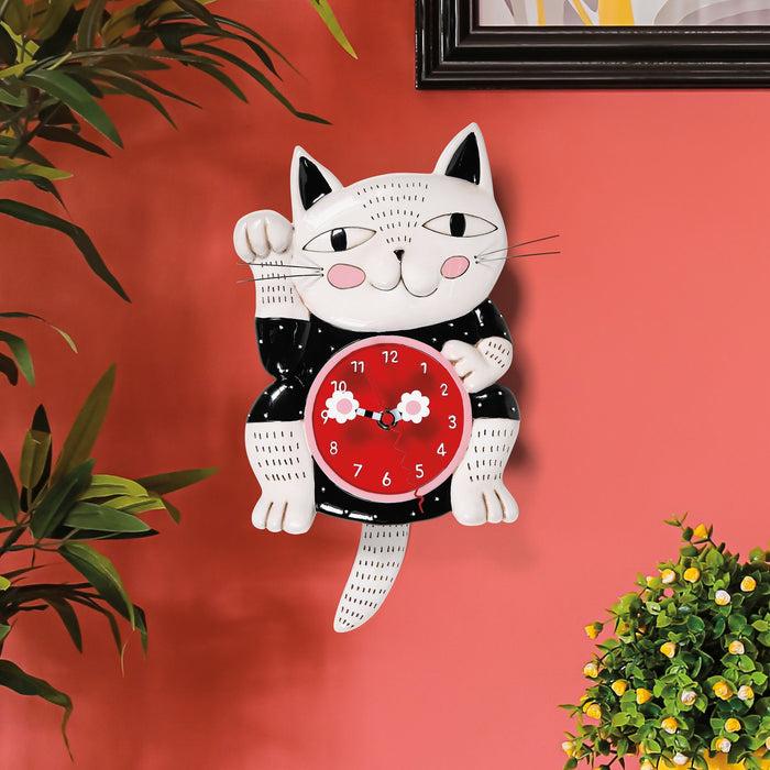 Enesco Lucky Cat Clock