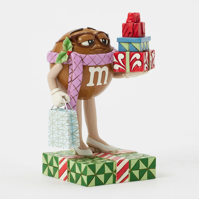 Enesco M&M'S Brown Charac W/ Presents