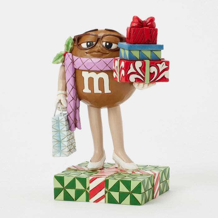 Enesco M&M'S Brown Charac W/ Presents