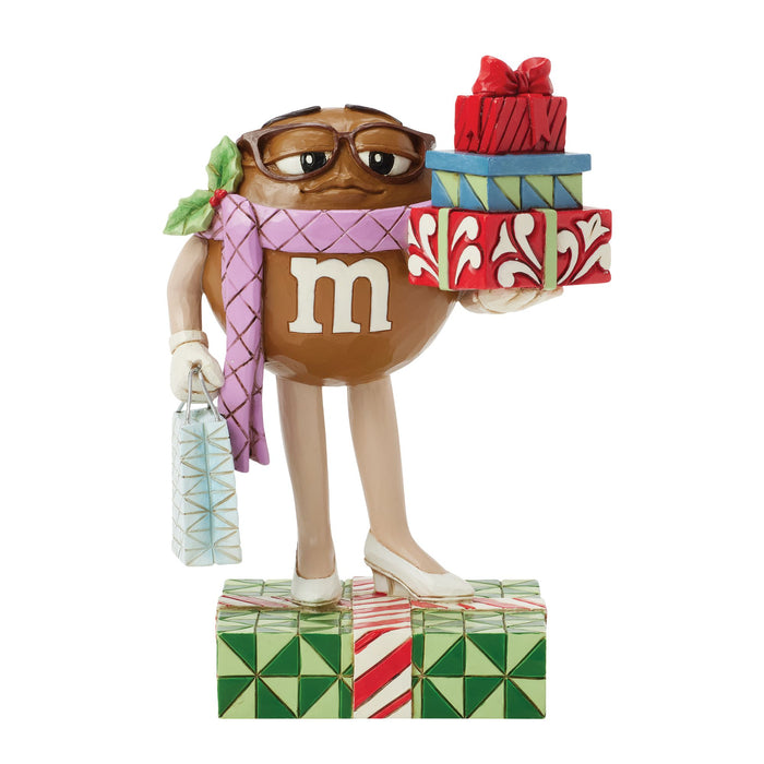Enesco M&M'S Brown Charac w/ Presents