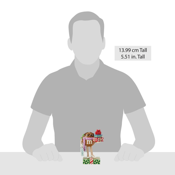 Enesco M&M'S Brown Charac W/ Presents