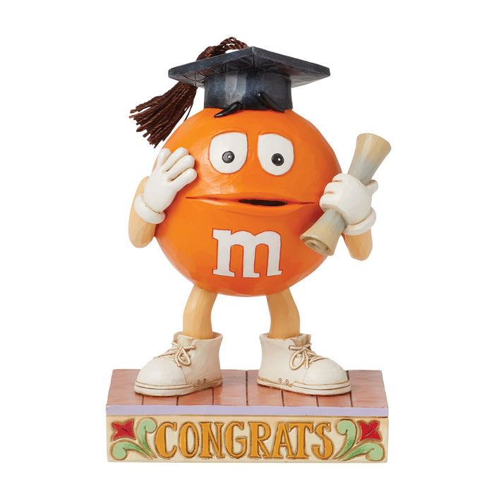 Enesco M&M'S Orange Character Gradutn