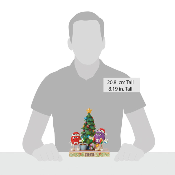 Enesco M&M'S Purple/Red Charact Tree