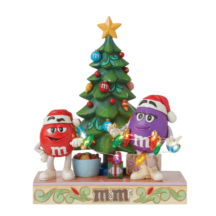 Enesco M&M'S Purple/Red Charact Tree