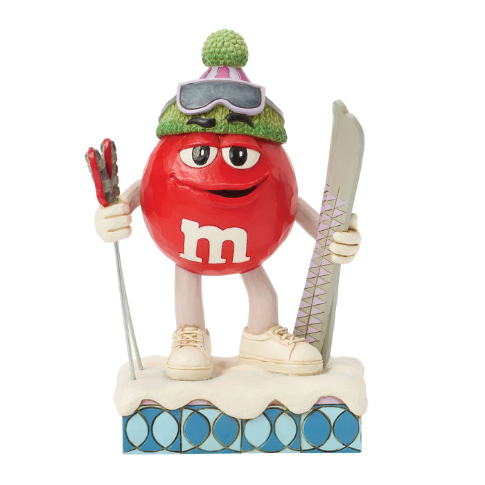 Enesco M&M'S Red Character With Skis