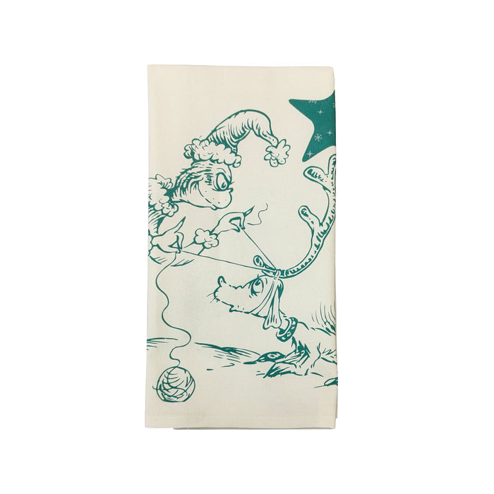 Enesco Max and Grinch Tea Towel