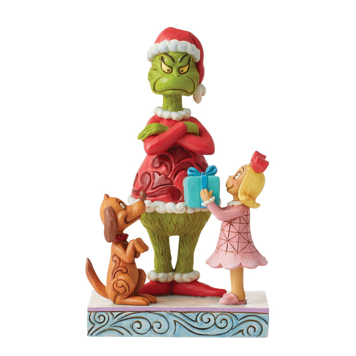 Enesco Max Cindy Giving Gift toGrinch