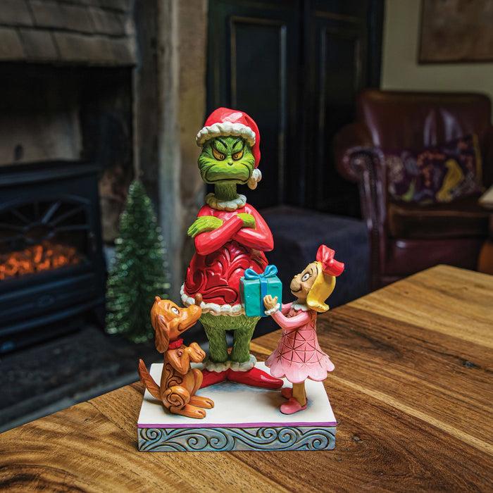 Enesco Max Cindy Giving Gift ToGrinch