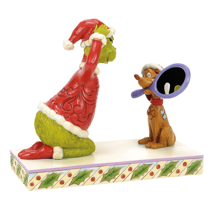 Enesco Max Holding Mirror for Grinch
