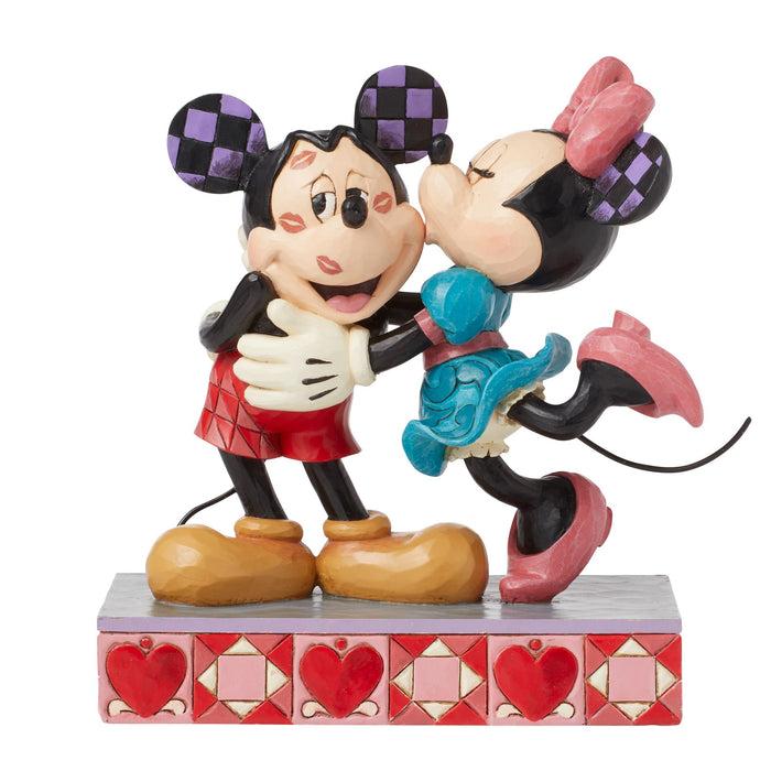 Enesco Mickey and Minnie Love Kisses