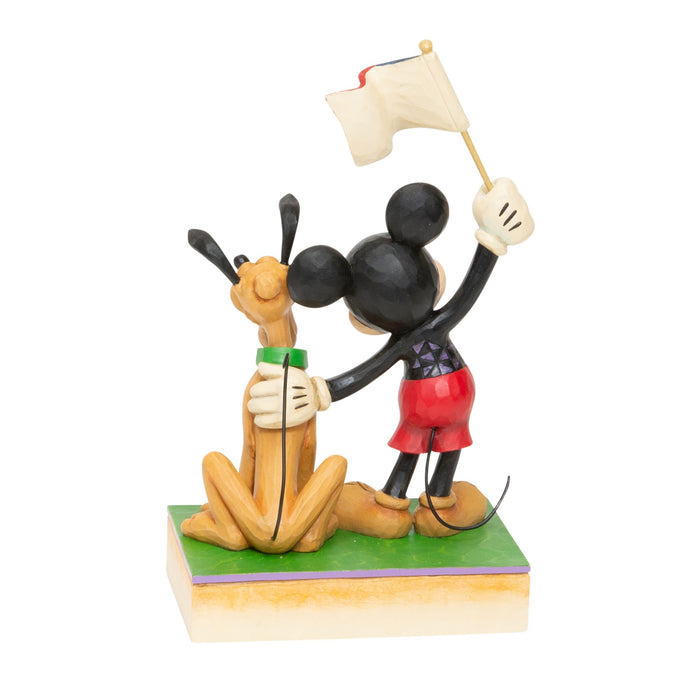 Enesco Mickey And Pluto Patriotic