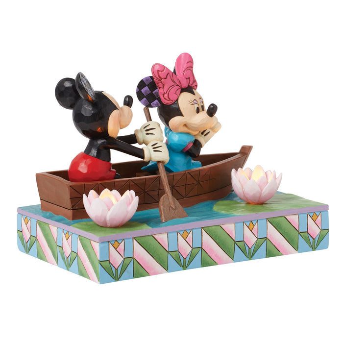 Enesco Mickey & Minnie LED Love Rowbo